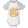 Starburst Orange Baseball Baby Onesie-CA LIMITED