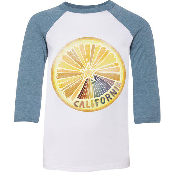 Starburst Orange Youth Baseball Tee-CA LIMITED