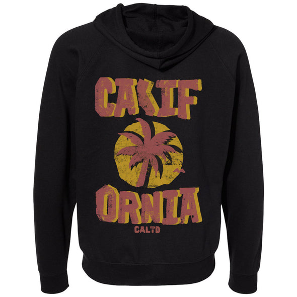 Sunset CA Love Raglan Zipper Hoodie-CA LIMITED