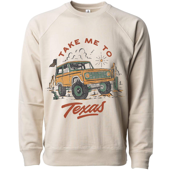 Take Me Tx Raglan Sweater-CA LIMITED