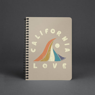 Wave CA Love Cream Spiral Notebook-CA LIMITED