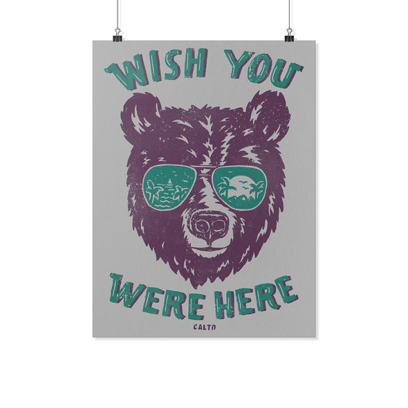 Wish Bear Grey Poster-CA LIMITED