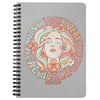 Wish Girl Grey Spiral Notebook-CA LIMITED