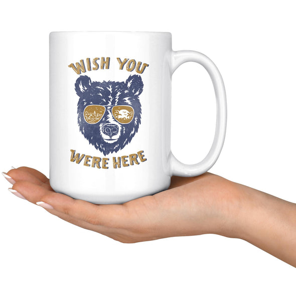 Wish You Were Here Gold Glasses Mug-CA LIMITED