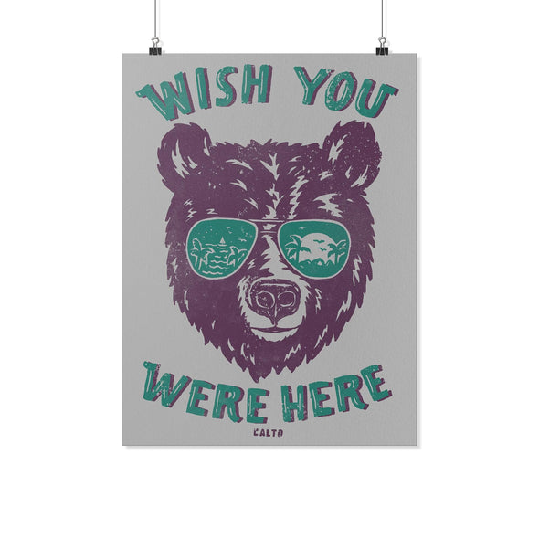 Wish You Were Here Grey Poster-CA LIMITED