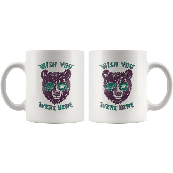 Wish You Were Here Teal Glasses Mug-CA LIMITED